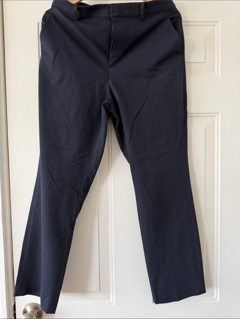 Uniqlo Men's Dark Navy Dress Pants - Slim Straight